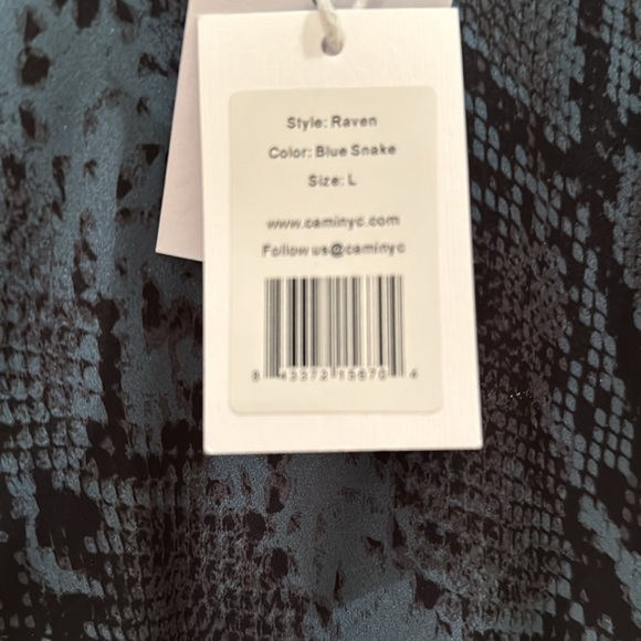 Blue leopard spaghetti dress - Picture 2 of 4